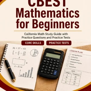 CBEST Mathematics for Beginners — CBEST Mathematics math study guide and practice tests book cover