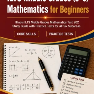 ILTS Middle Grades 5-8 Mathematics for Beginners — ILTS Middle Grades 5-8 Mathematics math study guide and practice tests book cover