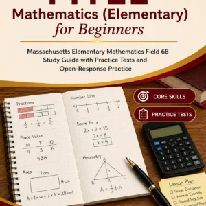 MTEL Mathematics Elementary for Beginners — MTEL Mathematics Elementary math study guide and practice tests book cover