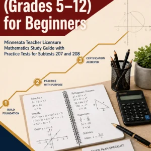 MTLE Mathematics Grades 5-12 for Beginners — MTLE Mathematics Grades 5-12 math study guide and practice tests book cover