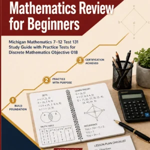 MTTC Discrete Mathematics Review for Beginners — MTTC Discrete Mathematics math study guide and practice tests book cover