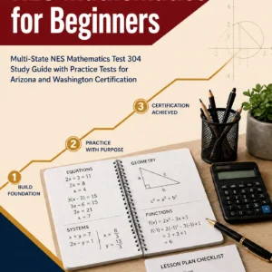 NES Mathematics for Beginners — NES Mathematics math study guide and practice tests book cover