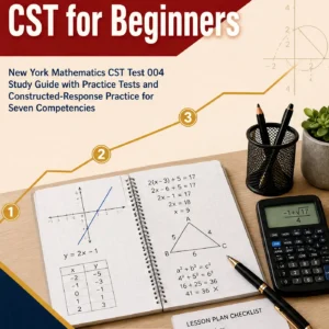 NYSTCE Mathematics CST for Beginners — NYSTCE Mathematics CST math study guide and practice tests book cover