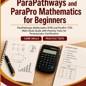 ParaPathways and ParaPro Mathematics for Beginners — ParaPathways and ParaPro Mathematics math study guide and practice tests book cover