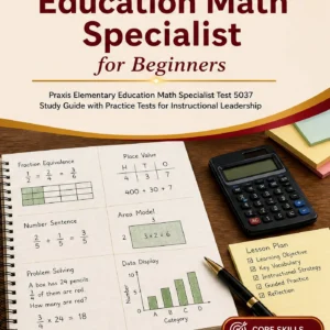Praxis Elementary Education Math Specialist for Beginners — Praxis Elementary Education Math Specialist math study guide and practice tests book cover