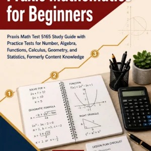 Praxis Mathematics for Beginners — Praxis Mathematics math study guide and practice tests book cover
