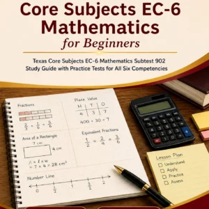 TExES Core Subjects EC-6 Mathematics for Beginners — TExES Core Subjects EC-6 Mathematics math study guide and practice tests book cover