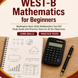 WEST-B Mathematics for Beginners — WEST-B Mathematics math study guide and practice tests book cover