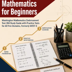 Washington NES Mathematics for Beginners — Washington NES Mathematics math study guide and practice tests book cover