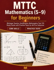 MTTC Mathematics 5-9 for Beginners – MTTC 133 Math Study Guide & Practice Tests book cover