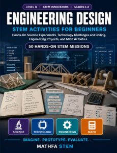 Engineering Design STEM Activities for Beginners – 50 Hands-On Missions for Grades 6–8 cover