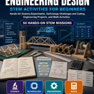 Engineering Design STEM Activities for Beginners — book cover, Level D Innovators, Grades 6–8, 50 hands-on STEM missions