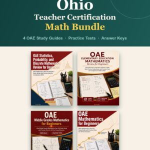 Ohio Teacher Certification Math Bundle — 4 OAE study guides with practice tests