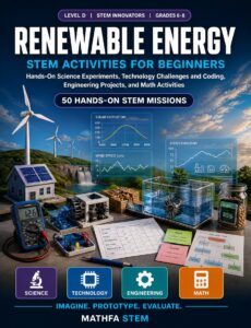 Renewable Energy STEM Activities for Beginners – 50 Hands-On Missions for Grades 6–8 book cover