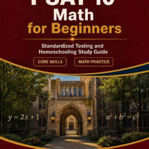 PSAT 10 Math for Beginners — PSAT 10 math study guide and practice tests book cover