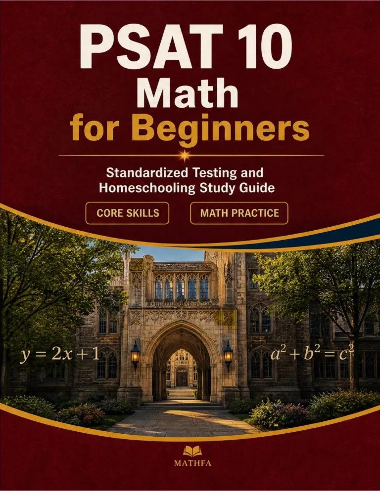 PSAT 10 Math for Beginners – Digital PSAT 10 Math Study Guide & Practice Tests book cover