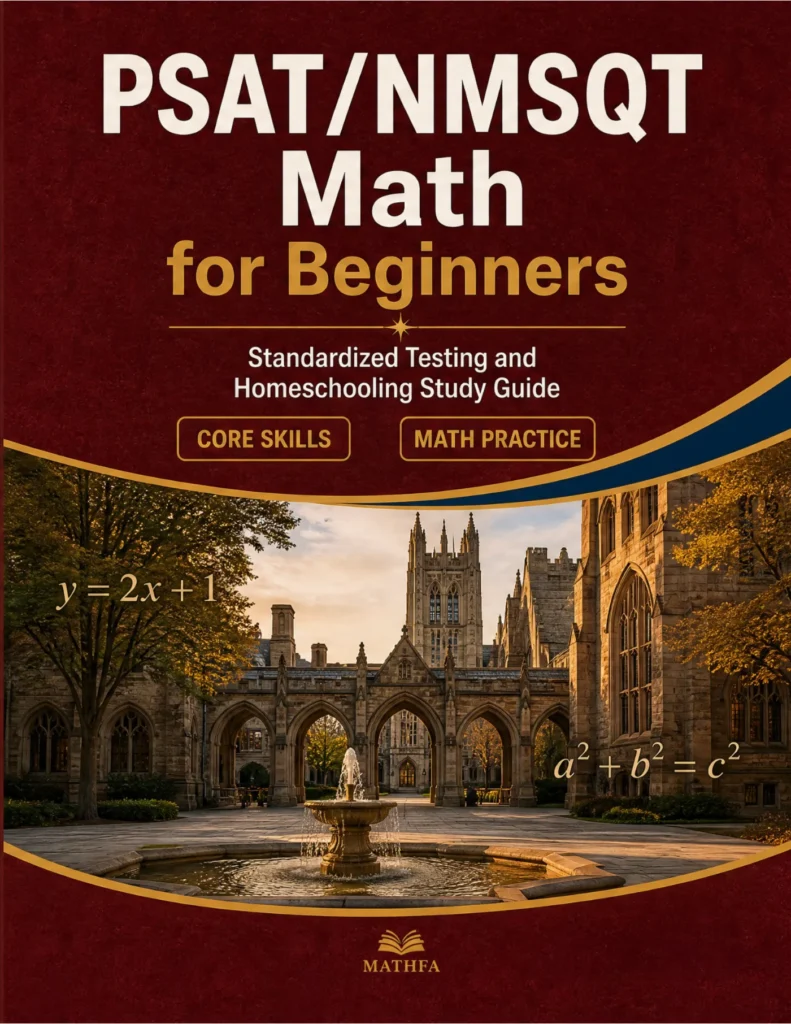PSAT/NMSQT Math for Beginners — PSAT/NMSQT math study guide and practice tests book cover