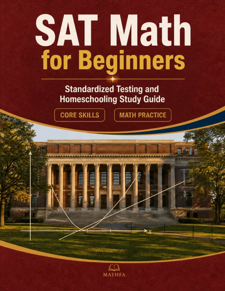 SAT Math for Beginners – Digital SAT Math Study Guide & Practice Tests book cover