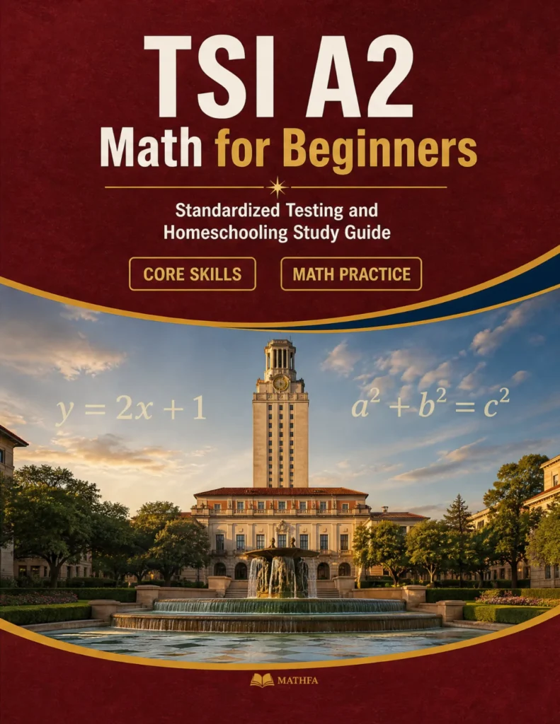 TSI A2 Math for Beginners — TSI A2 math study guide and practice tests book cover